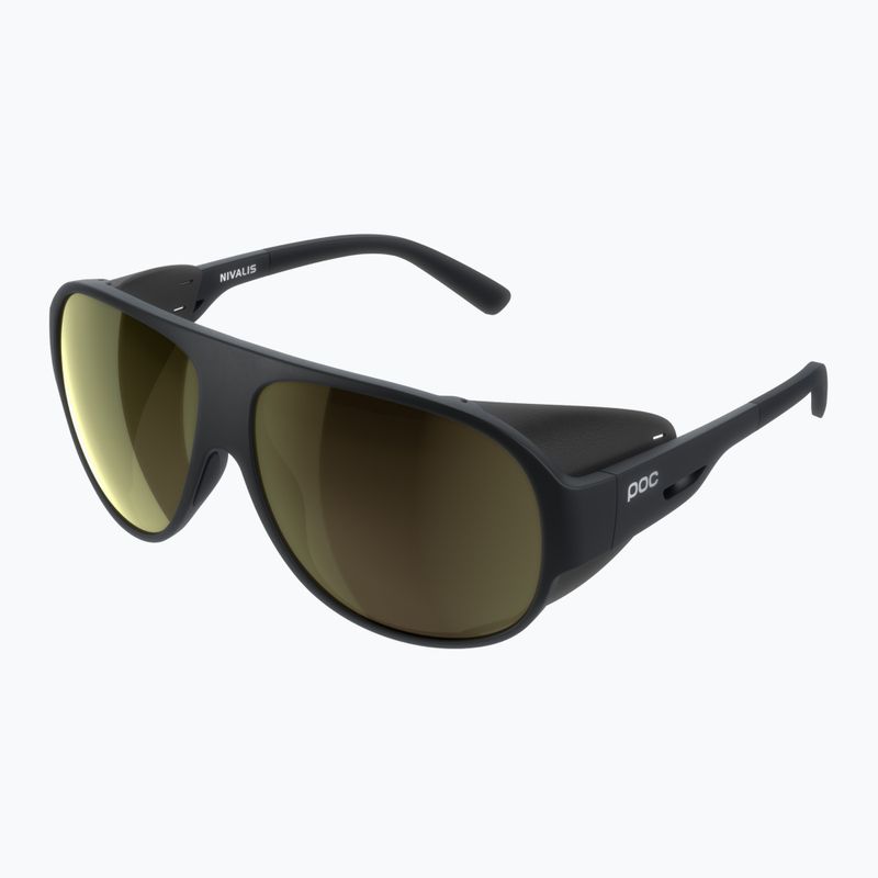 Occhiali da sole POC Nivalis nero uranio/clarity universal/oro glaciale