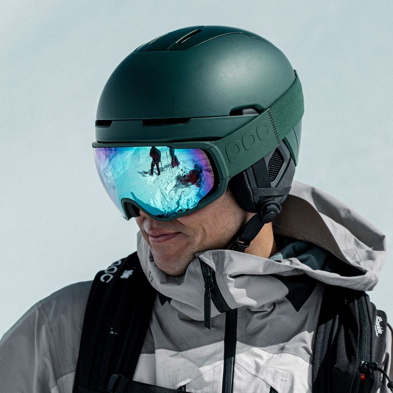 Maschera da sci POC Zonula pargasite green/partly sunny blue 8