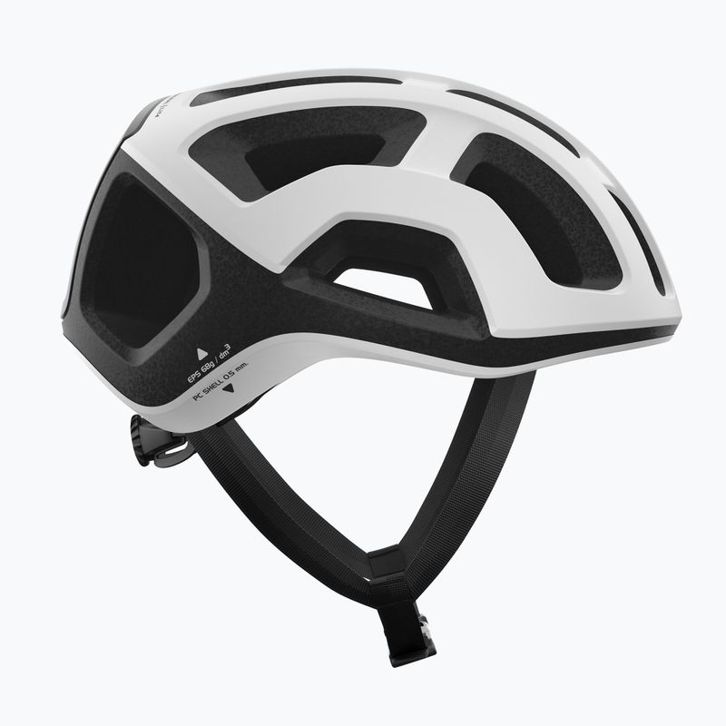 Casco da bici POC Ventral Lite bianco idrogeno/nero uranio opaco 4