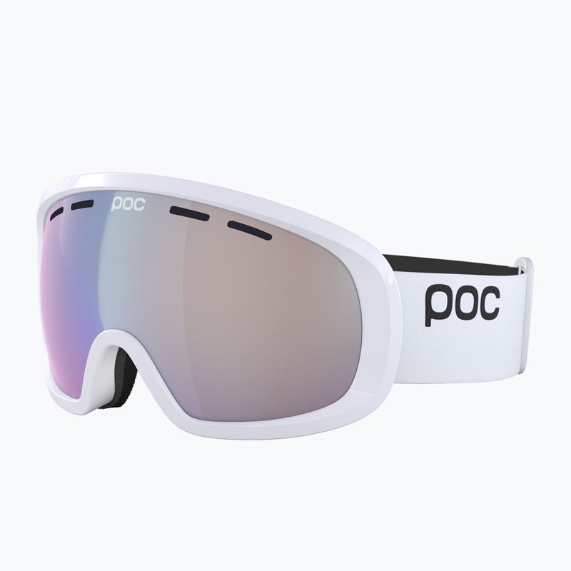 Occhiali da sci POC Fovea Mid Photochromic bianco uranio/rosa chiaro/azzurro 2