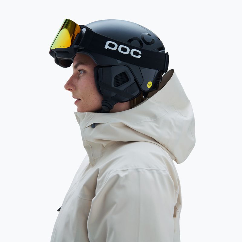 Maschera da sci POC Nexal uranium black/partly sunny orange 6