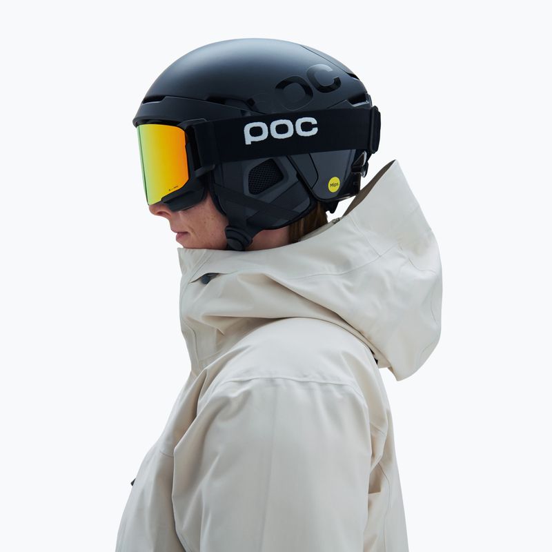 Maschera da sci POC Nexal Mid uranium black/partly sunny orange 6