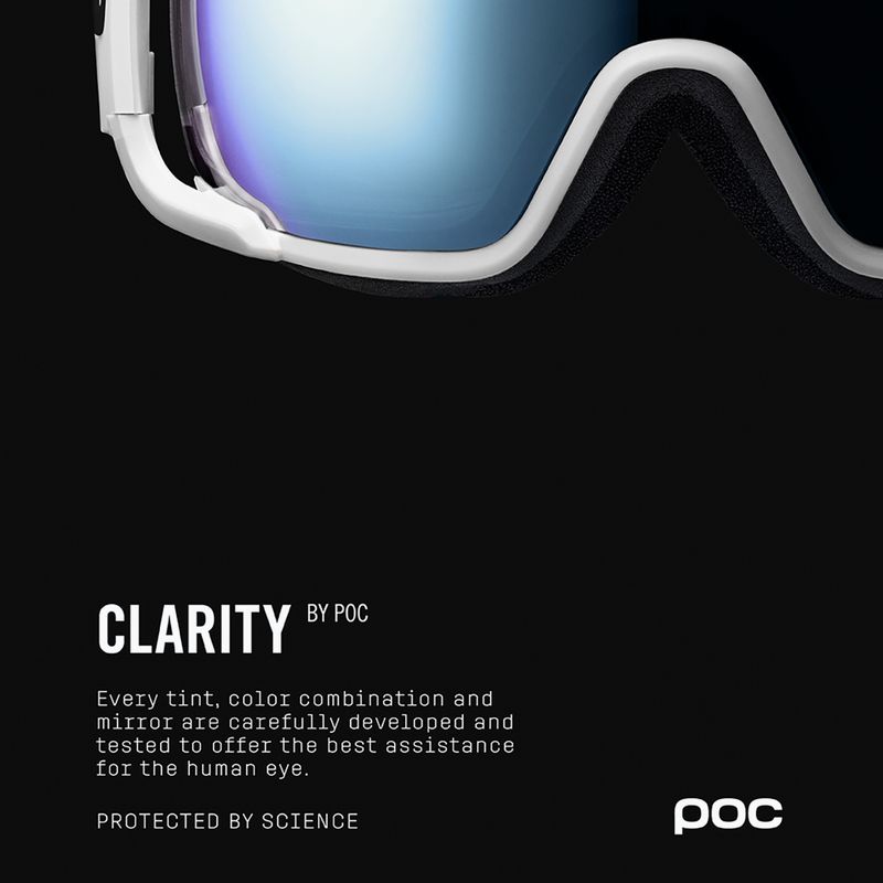 Maschera da sci POC Zonula hydrogen white/partly sunny blue 11