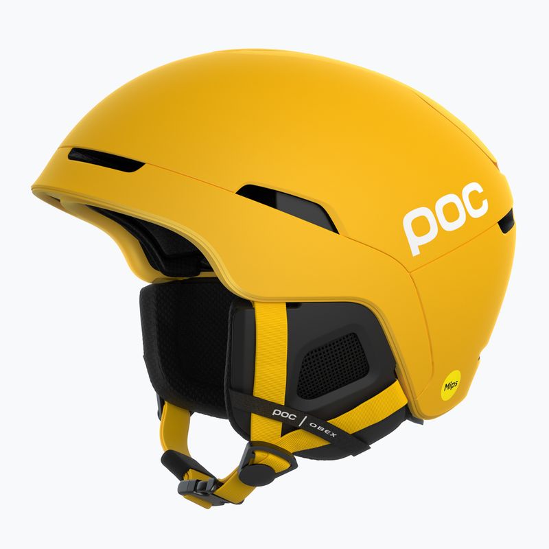 Casco da sci POC Obex MIPS giallo solfito opaco 6