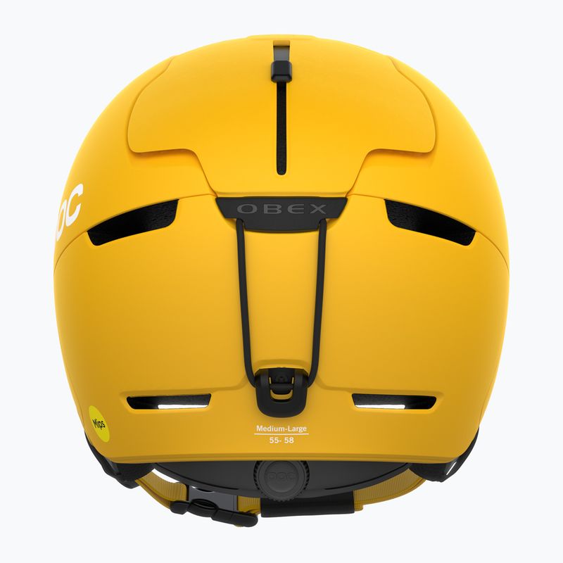 Casco da sci POC Obex MIPS giallo solfito opaco 9