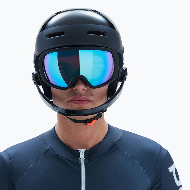 Maschera da sci POC Fovea uranium black/partly sunny blue 6