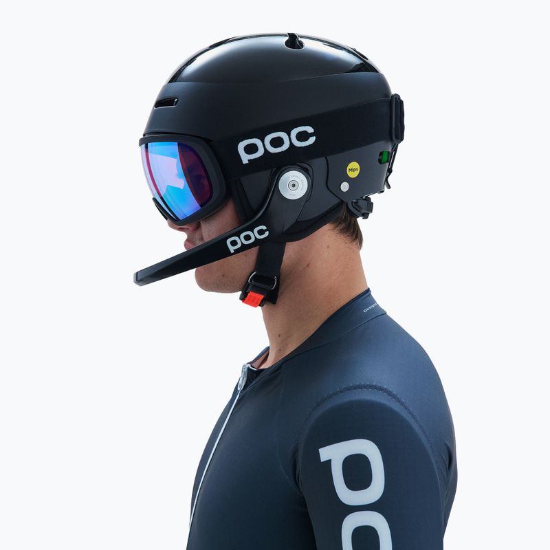 Maschera da sci POC Fovea uranium black/partly sunny blue 7