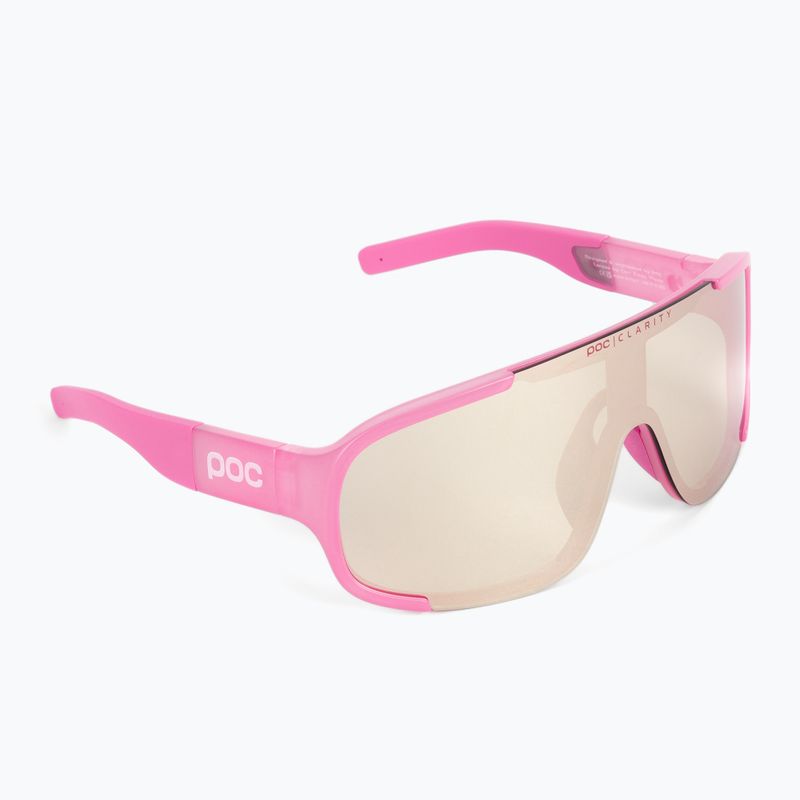 Occhiali da sole POC Aspire actinium pink translucent/clarity trail silver