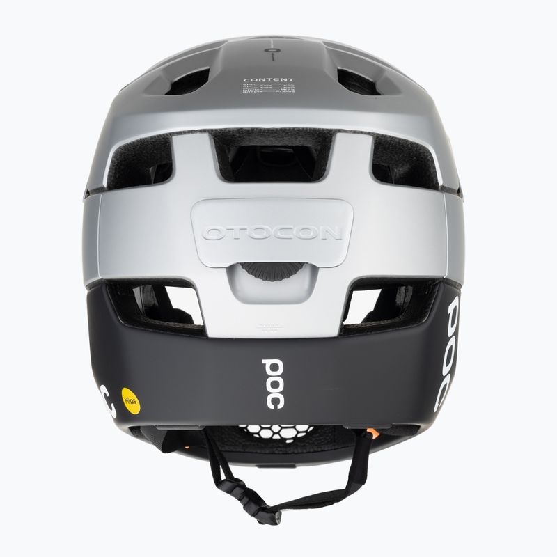 POC Otocon Race MIPS casco da bicicletta argento argentite/nero uranio opaco 3