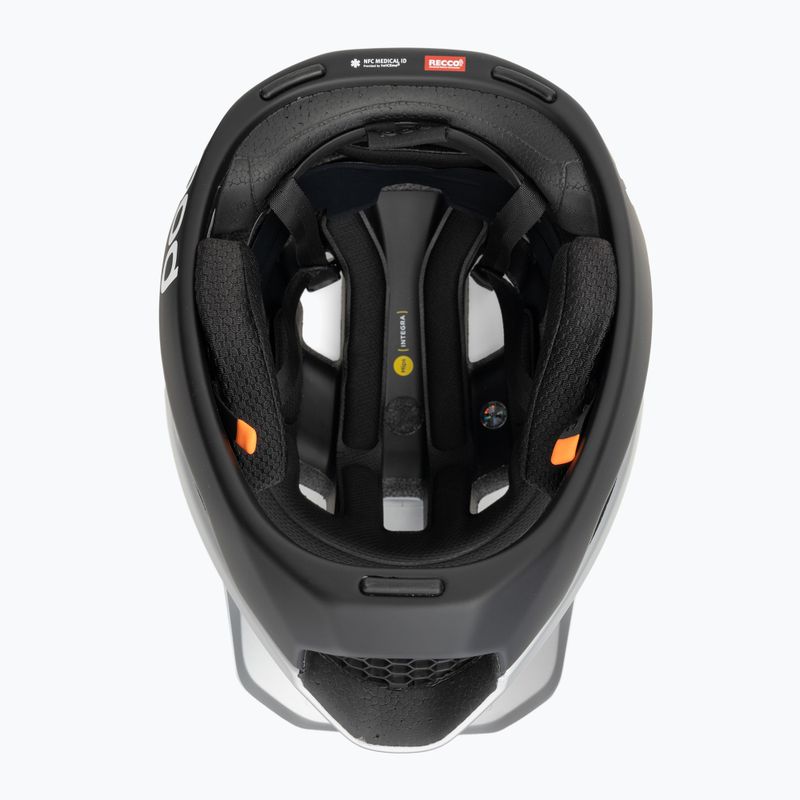 POC Otocon Race MIPS casco da bicicletta argento argentite/nero uranio opaco 6