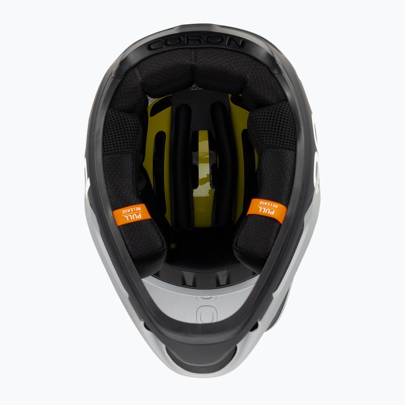 POC Coron Air MIPS casco da bicicletta argentite argento/nero uranio opaco 5