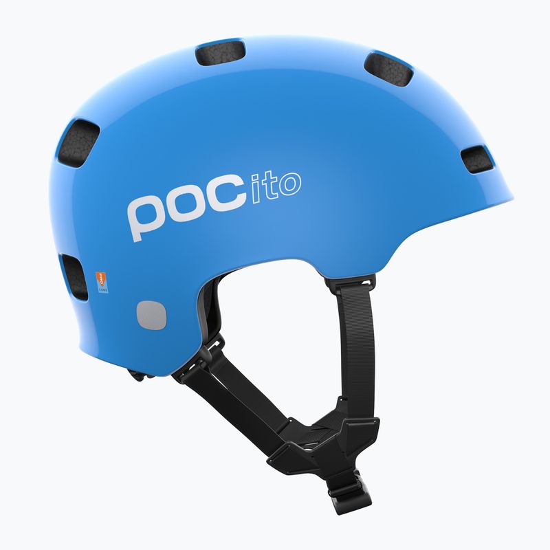 Casco da bici per bambini POC POCito Crane MIPS blu fluorescente 7