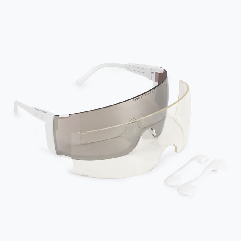 Occhiali da sole POC Propel hydrogen white/clarity road silver