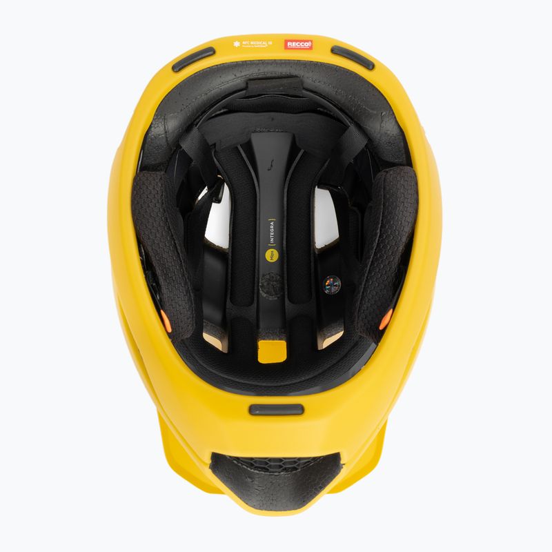 POC Otocon Race MIPS casco da bicicletta giallo avventurina opaco 6