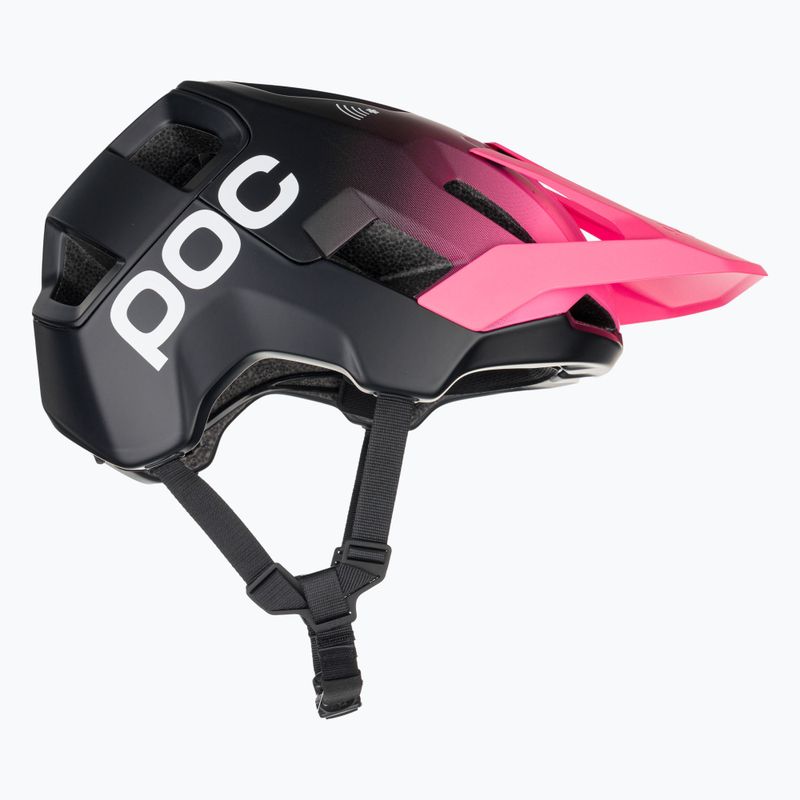 Casco da bici POC Kortal Race MIPS rosa fluo/nero uranio opaco 4