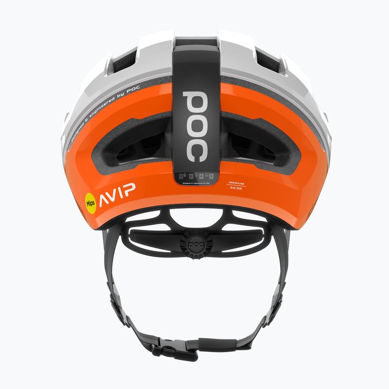 POC Omne Beacon MIPS casco da bici arancione fluorescente avip/idrogeno bianco 6