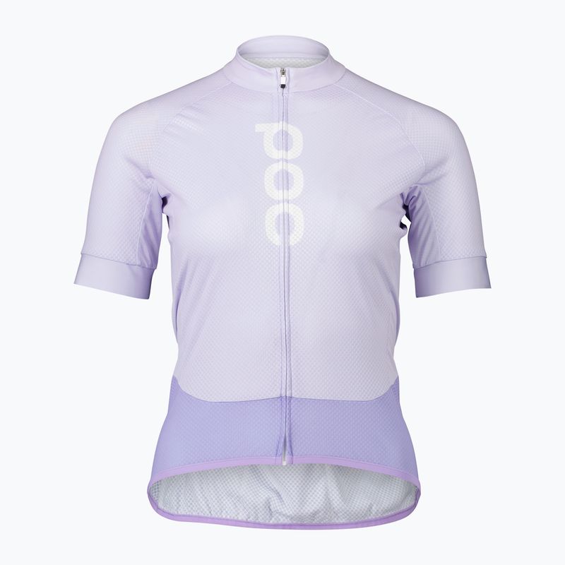 Maglia ciclismo donna POC Essential Road Logo viola ametista/quarzo viola