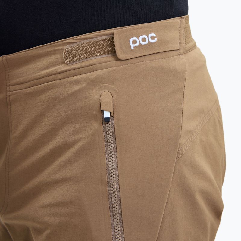 Pantaloncini da ciclismo POC Essential Enduro da uomo marrone diaspro 3