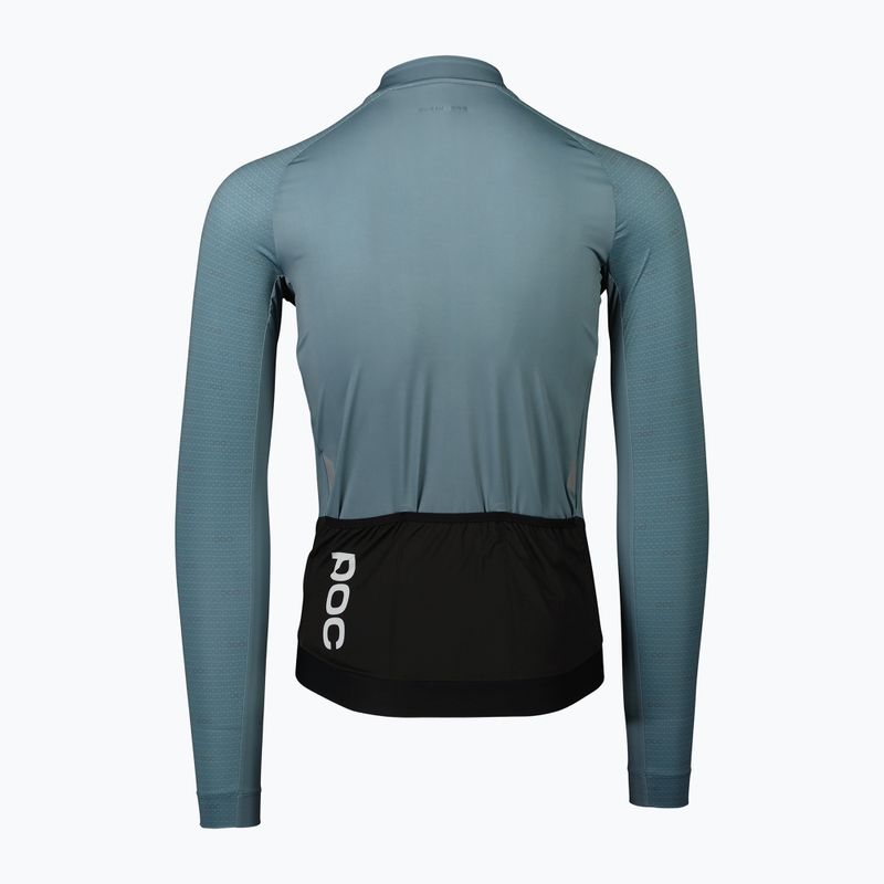 POC Essential Road manica lunga ciclismo uomo o blu calcite 2