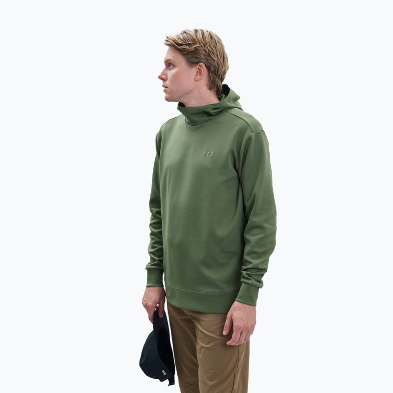 Felpa da trekking da uomo POC Poise Hoodie verde epidoto