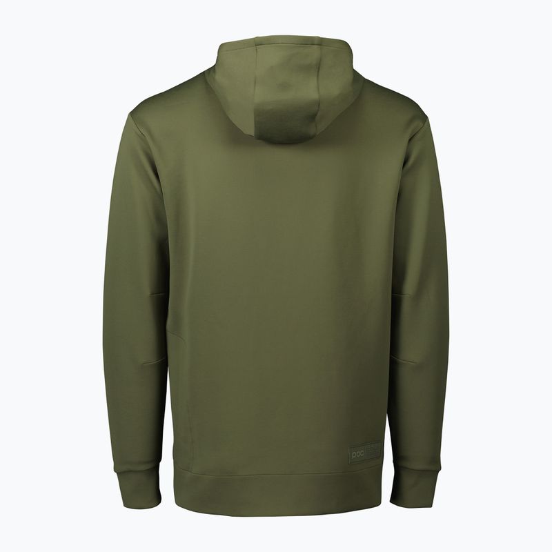 Felpa da trekking da uomo POC Poise Hoodie verde epidoto 5