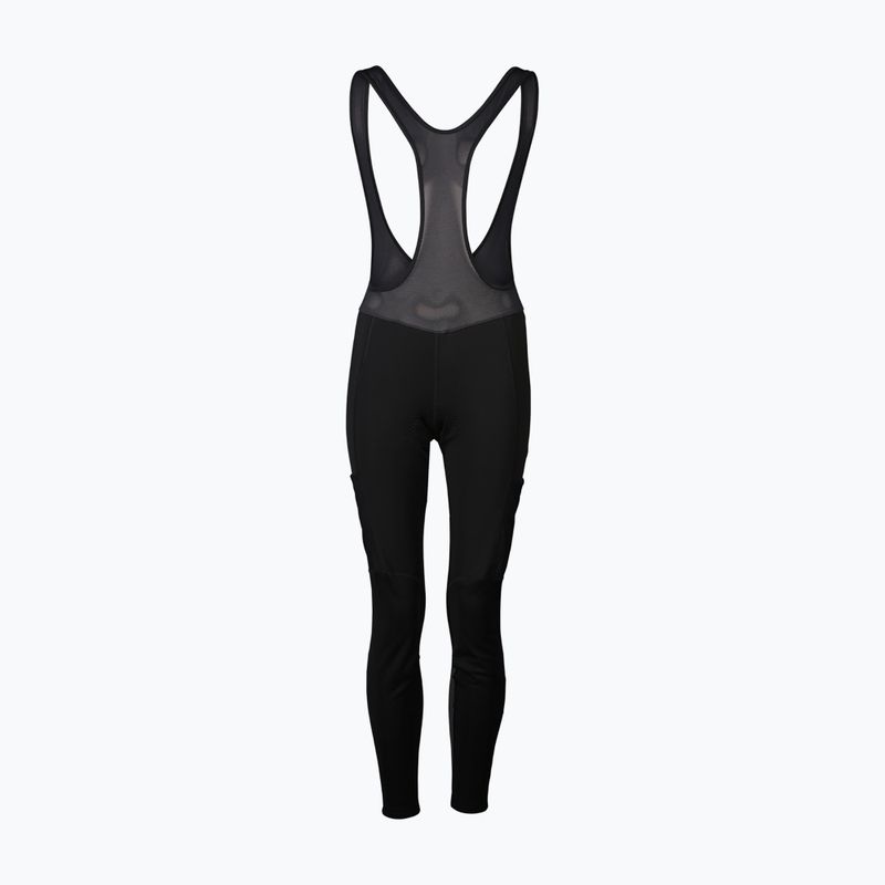 Pantaloni da ciclismo da donna POC Thermal Cargo Tights nero uranio 2