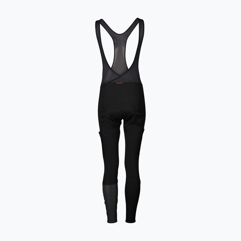 Pantaloni da ciclismo da donna POC Thermal Cargo Tights nero uranio 3