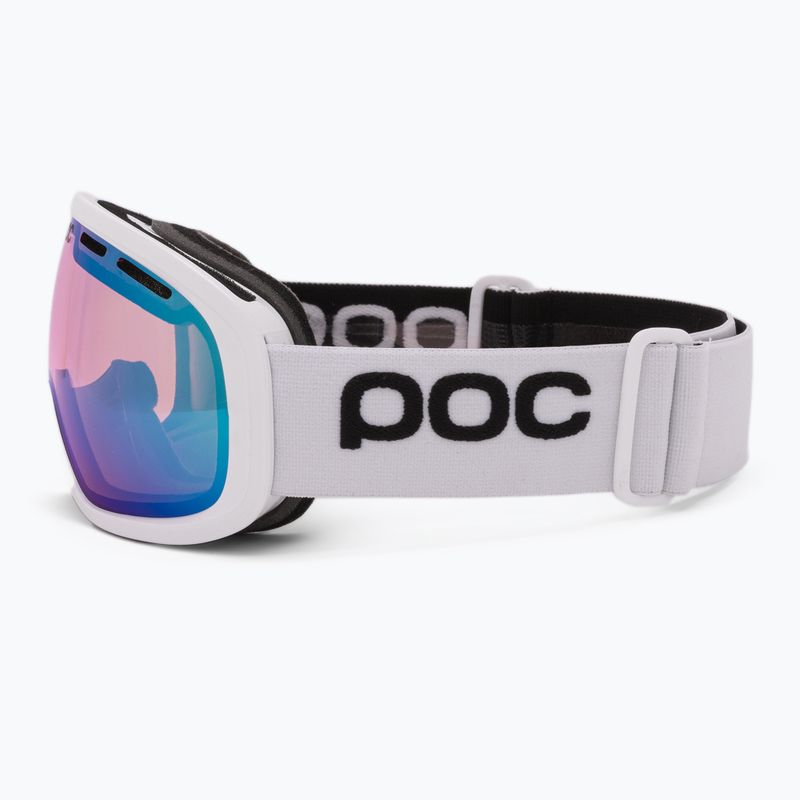 POC Fovea Mid Clarity Photochromic hydrogen white/clarity photo light pink/sky blue occhiali da sci 4