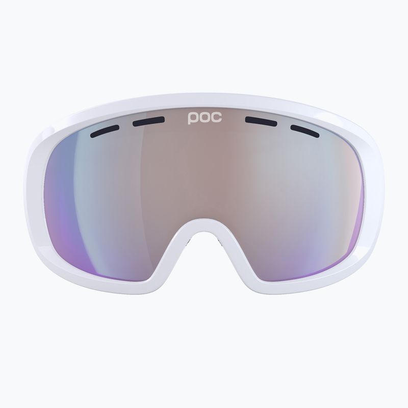 POC Fovea Mid Clarity Photochromic hydrogen white/clarity photo light pink/sky blue occhiali da sci 7
