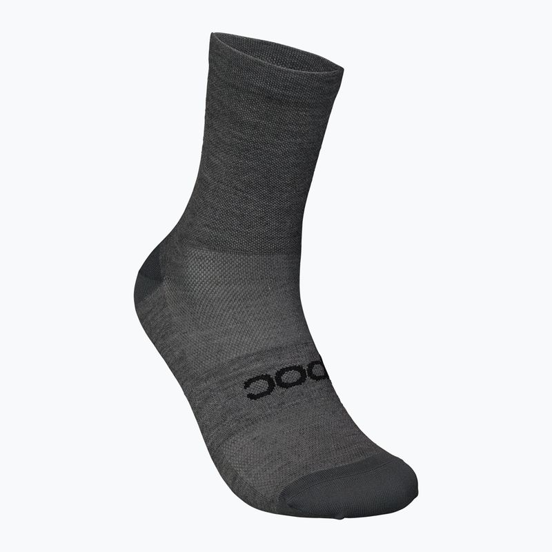 POC Zephyr Merino Mid calze da ciclismo grigio silvestre melange