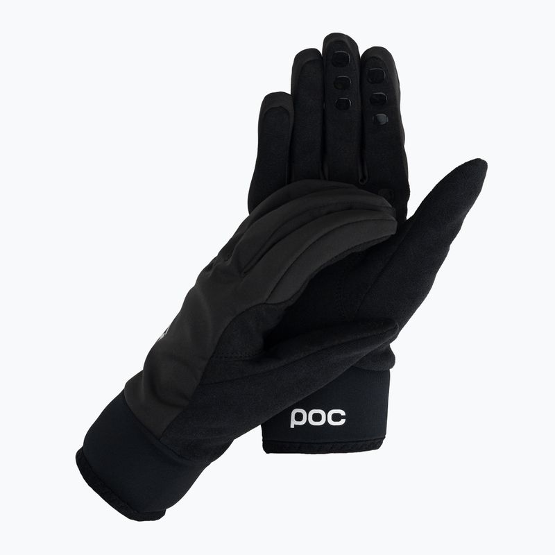 Guanti da ciclismo POC Thermal Lite nero uranio