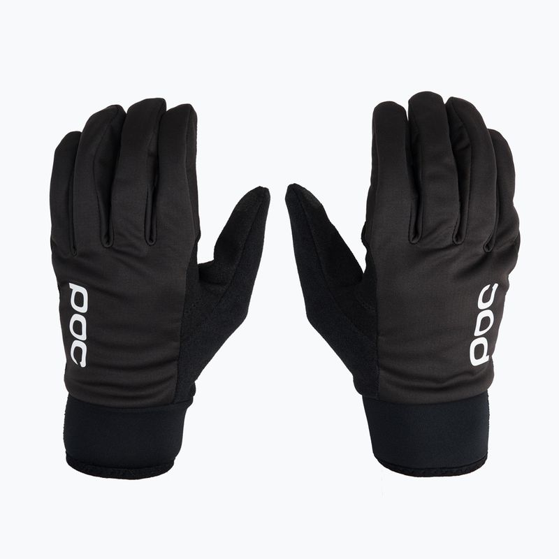 Guanti da ciclismo POC Thermal Lite nero uranio 3