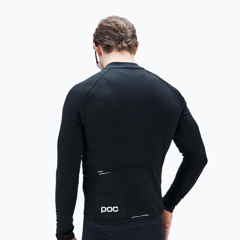 Felpa da ciclismo da uomo POC Thermal Lite nero uranio 2
