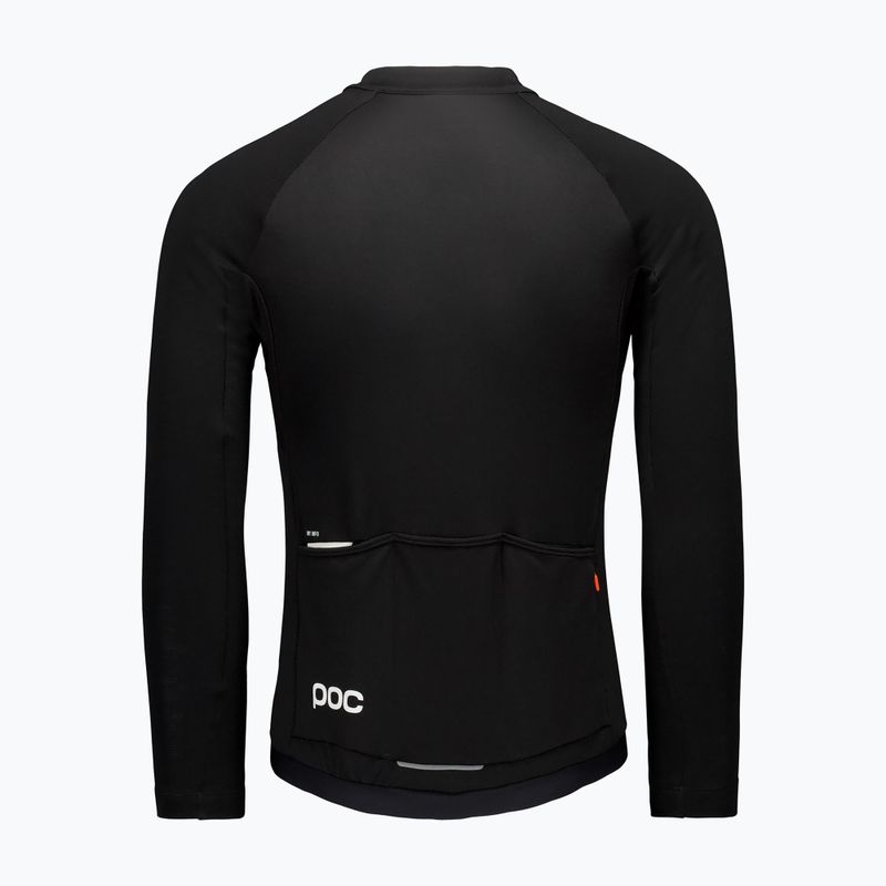 Felpa da ciclismo da uomo POC Thermal Lite nero uranio 4