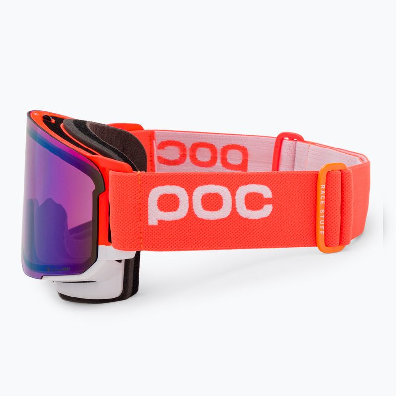 Occhiali da sci POC Nexal Clarity Comp arancione fluorescente/bianco idrogeno/blu spectris 5