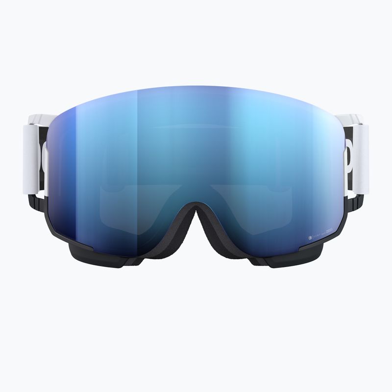 POC Nexal Mid Clarity Comp bianco idrogeno/nero uranio/blu spectris occhiali da sci 8