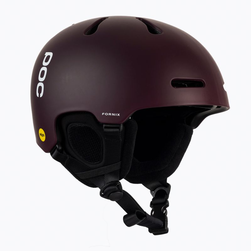 Casco da sci POC Fornix MIPS rosso granata opaco