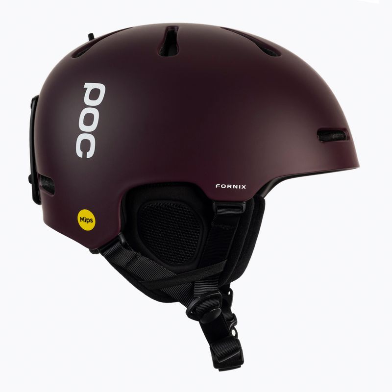 Casco da sci POC Fornix MIPS rosso granata opaco 4