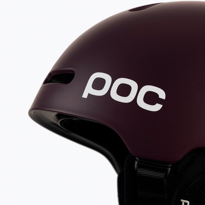 Casco da sci POC Fornix MIPS rosso granata opaco 6