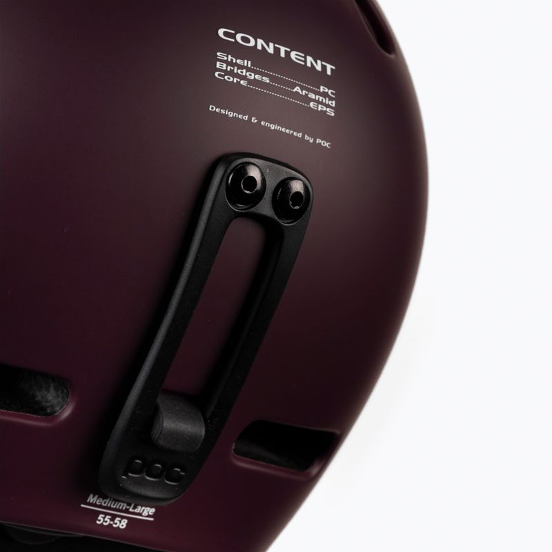 Casco da sci POC Fornix MIPS rosso granata opaco 7