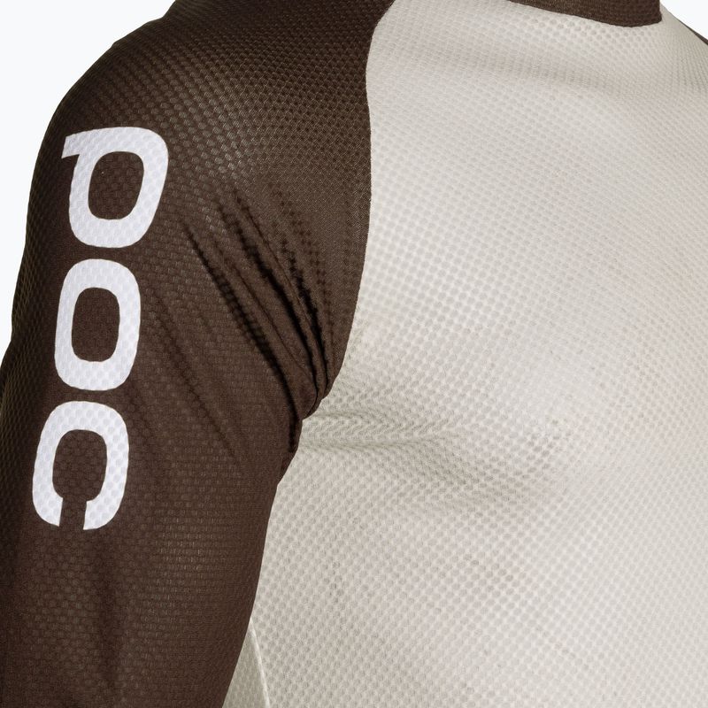 Maglia da ciclismo POC MTB Pure 3/4 uomo beige arenaria chiaro/marrone antracite 3