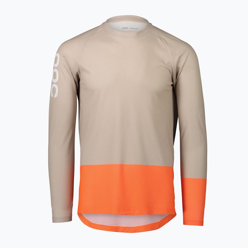 Manica lunga ciclismo POC MTB Pure light sandstone beige/zink orange da uomo
