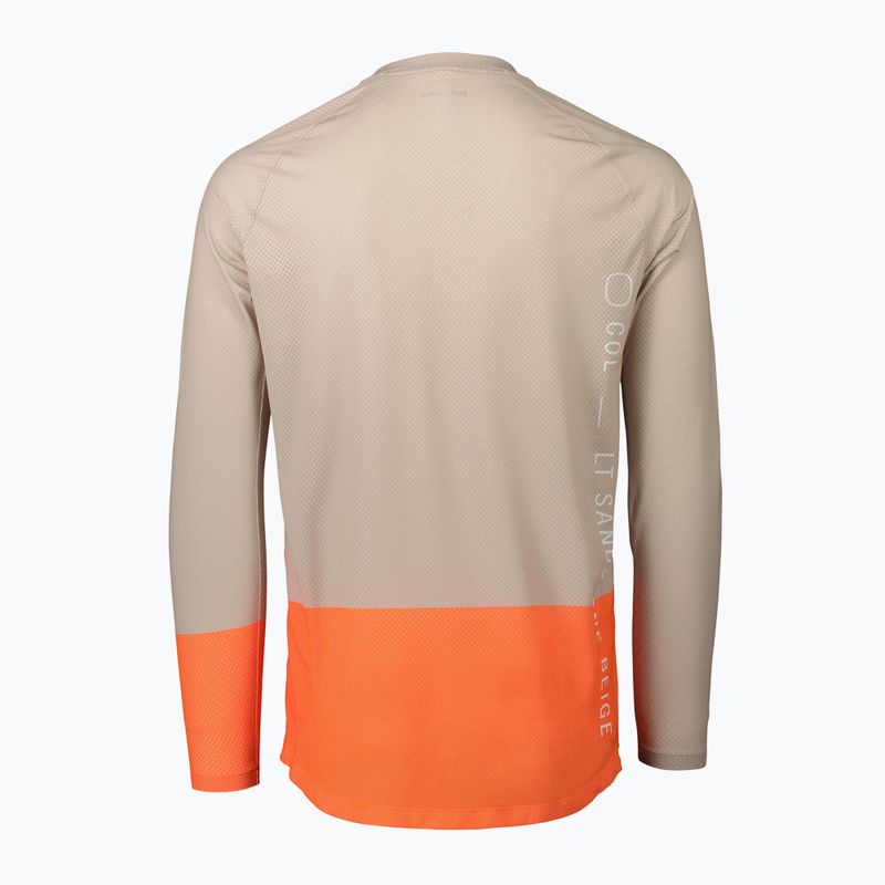 Manica lunga ciclismo POC MTB Pure light sandstone beige/zink orange da uomo 2