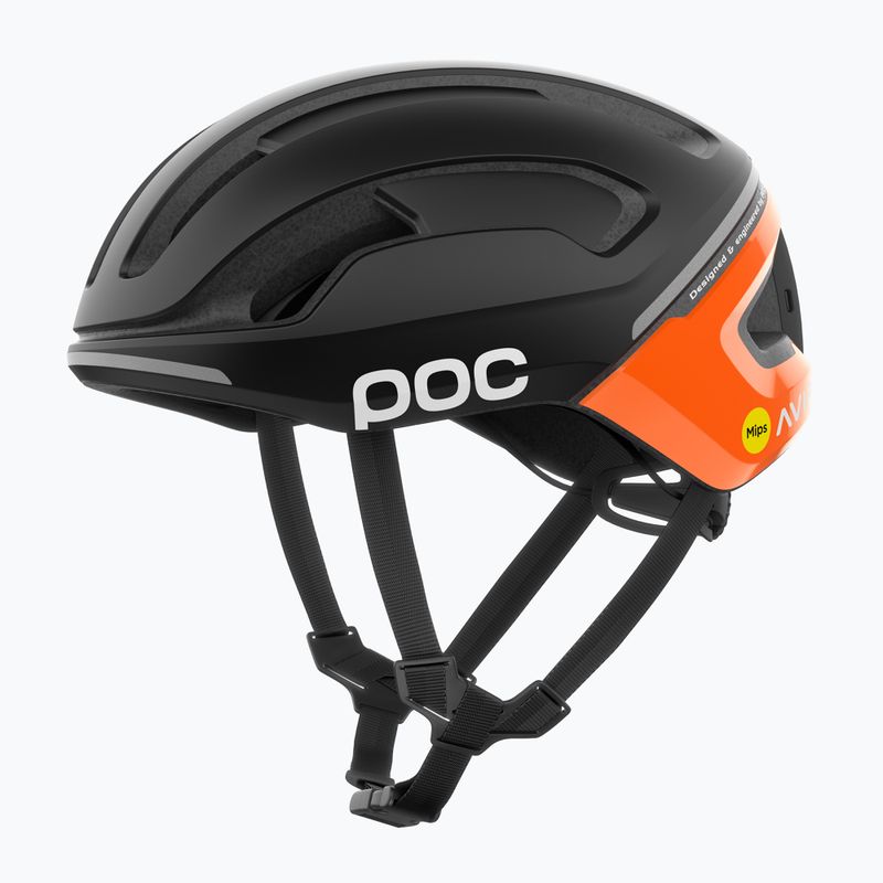 Casco da bici POC Omne Beacon MIPS arancione fluorescente avip/nero uranio opaco 3