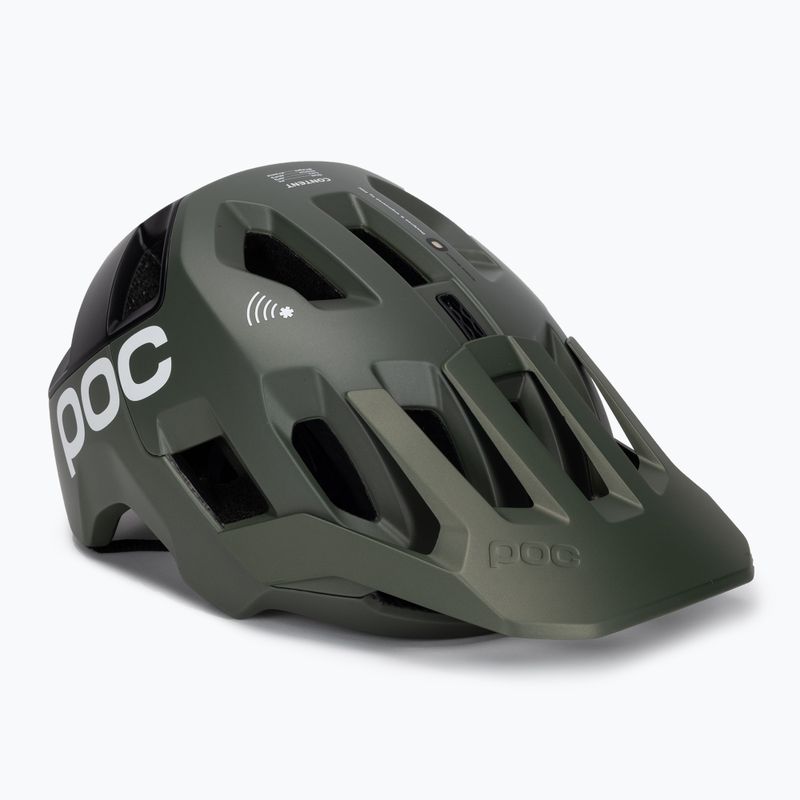 POC Kortal Race MIPS casco da bici verde epidoto/nero uranio metallizzato/opaco