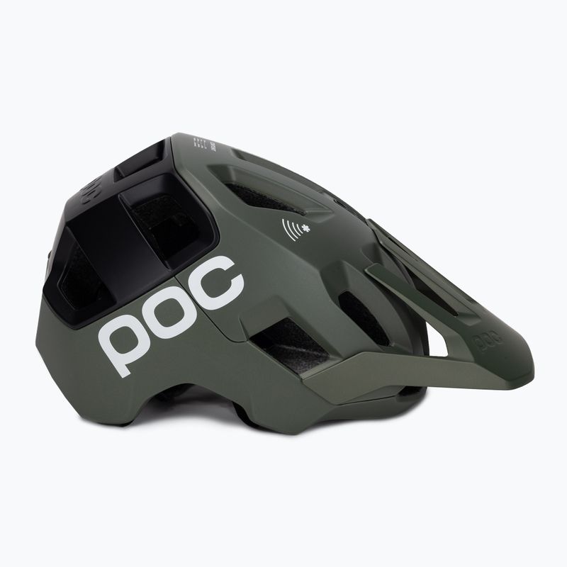 POC Kortal Race MIPS casco da bici verde epidoto/nero uranio metallizzato/opaco 3