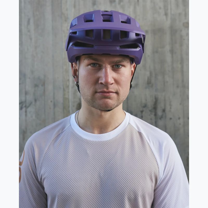 Casco da bicicletta POC Kortal Race MIPS purple/uranium black metallic matt 7