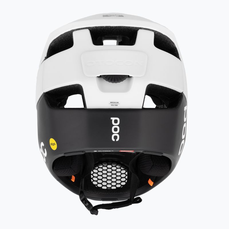 Casco da bici POC Otocon Race MIPS bianco idrogeno/nero uranio opaco 3