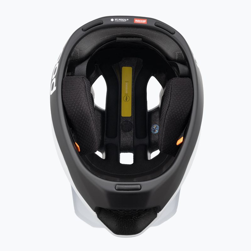 Casco da bici POC Otocon Race MIPS bianco idrogeno/nero uranio opaco 5