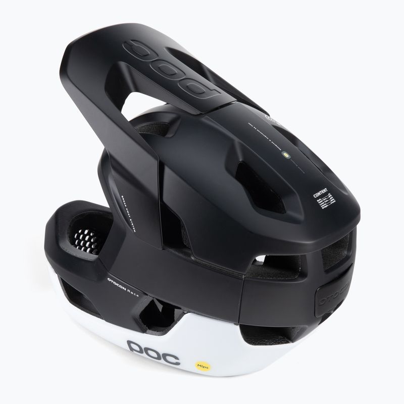 POC Otocon Race MIPS casco da bici nero uranio/bianco idrogeno opaco 2